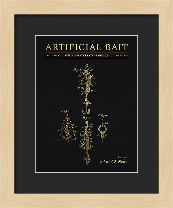 Artificial Bait Gold Patent Us632554a