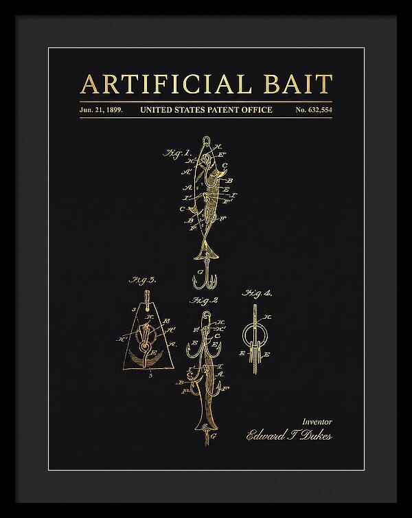 Artificial Bait Gold Patent Us632554a