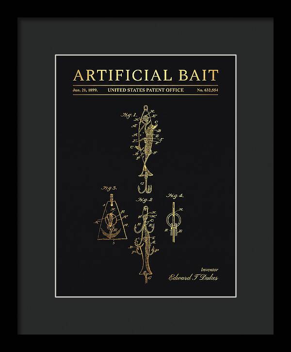 Artificial Bait Gold Patent Us632554a