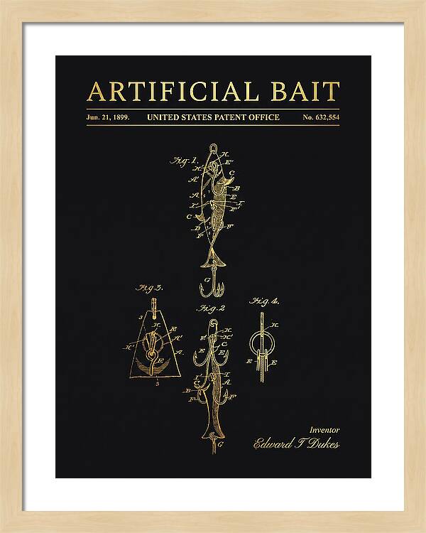 Artificial Bait Gold Patent Us632554a