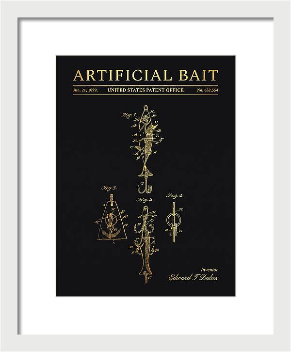 Artificial Bait Gold Patent Us632554a