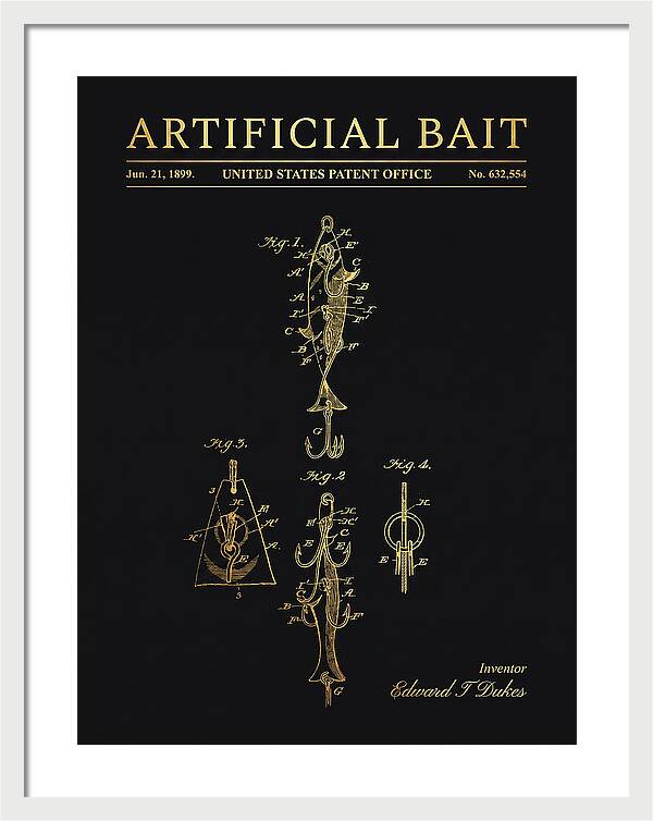 Artificial Bait Gold Patent Us632554a