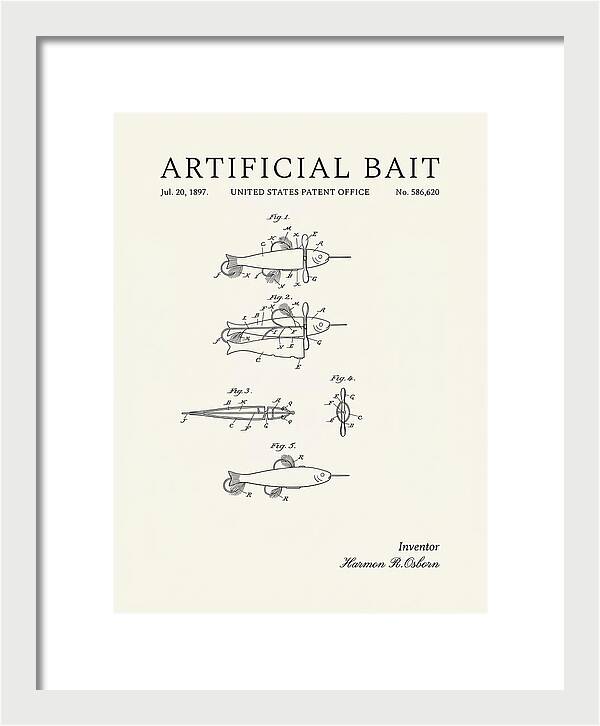 Artificial Bait Minimalist Patent Us586620a