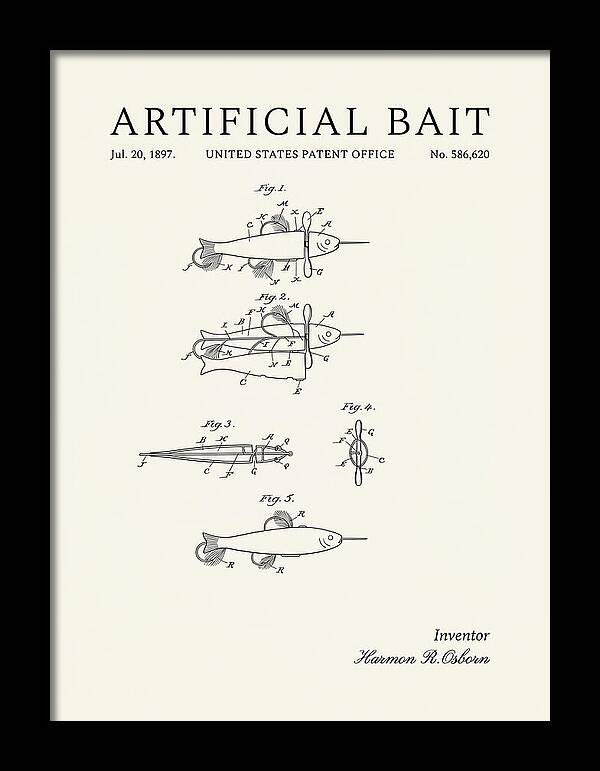 Artificial Bait Minimalist Patent Us586620a