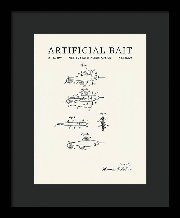 Artificial Bait Minimalist Patent Us586620a