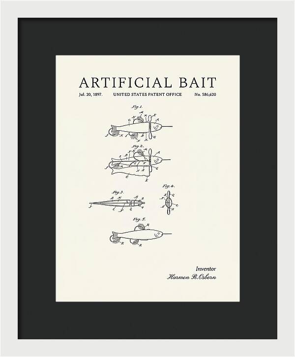 Artificial Bait Minimalist Patent Us586620a
