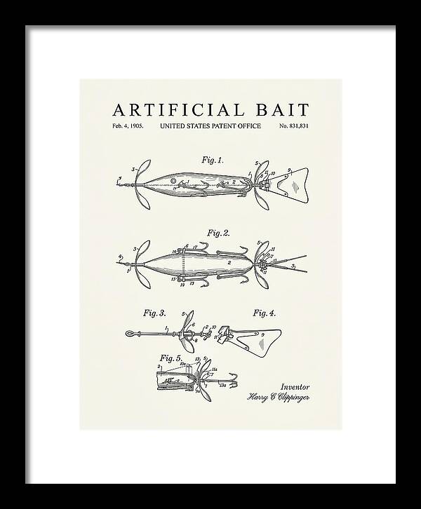 Artificial Bait Minimalist Patent Us831831a