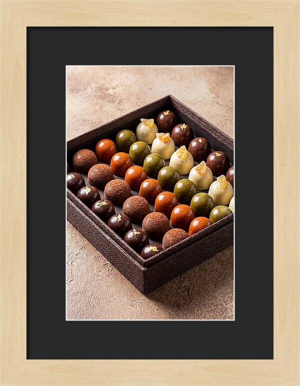 Artisan Chocolate Bonbons Display
