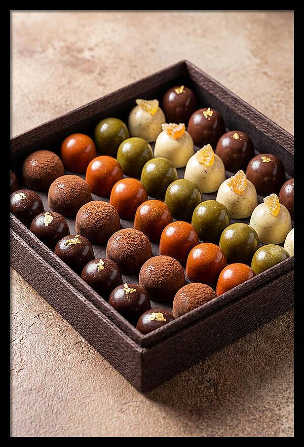 Artisan Chocolate Bonbons Display