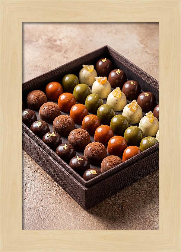 Artisan Chocolate Bonbons Display