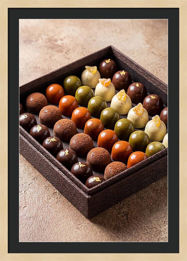 Artisan Chocolate Bonbons Display