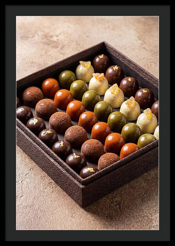 Artisan Chocolate Bonbons Display