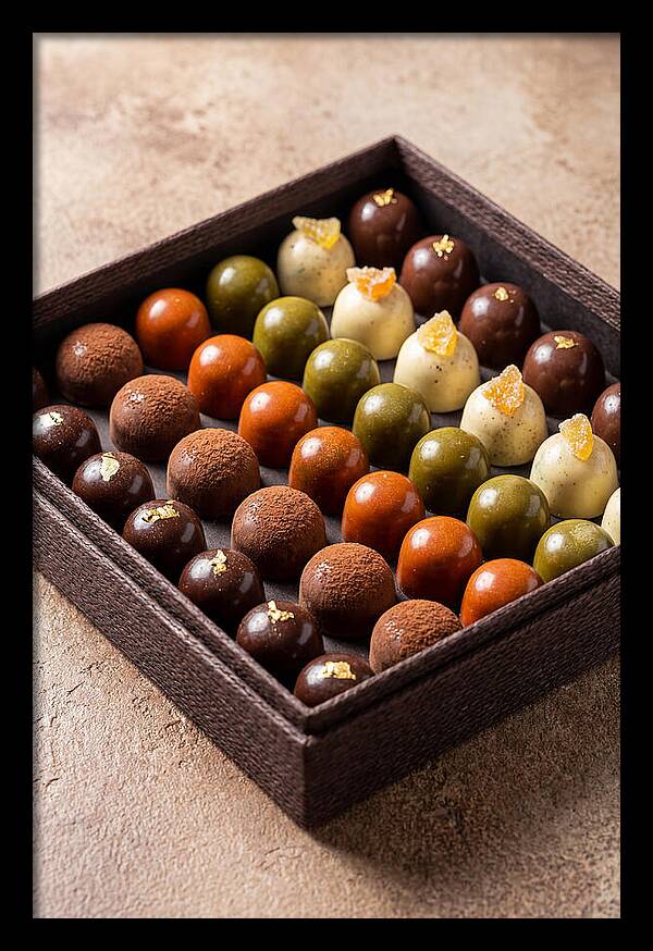 Artisan Chocolate Bonbons Display