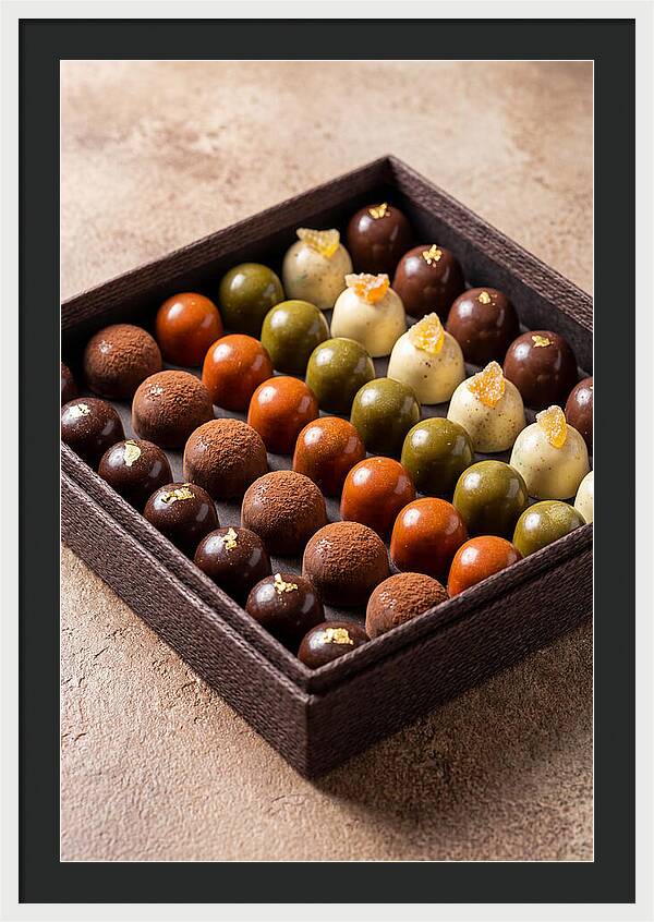 Artisan Chocolate Bonbons Display