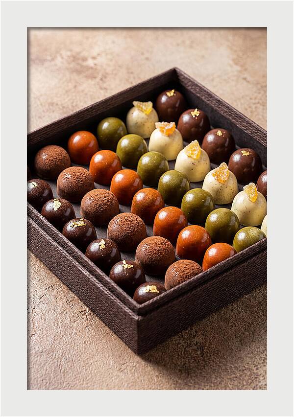 Artisan Chocolate Bonbons Display
