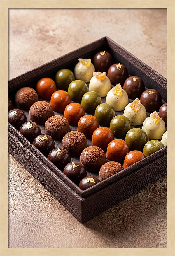 Artisan Chocolate Bonbons Display