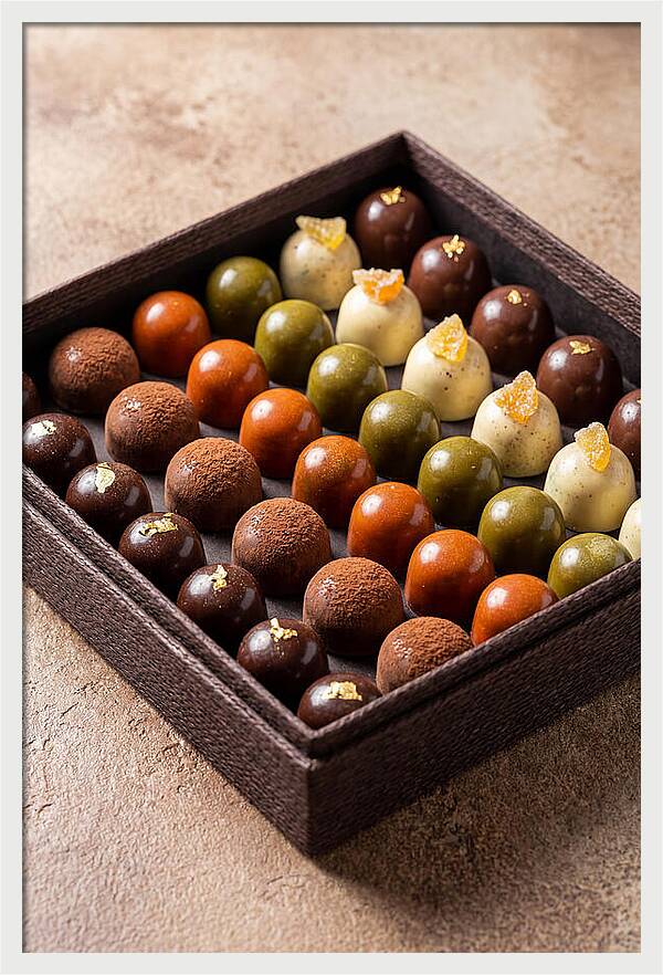 Artisan Chocolate Bonbons Display