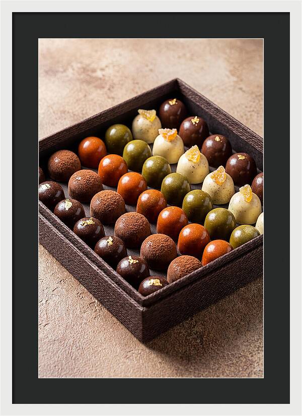 Artisan Chocolate Bonbons Display