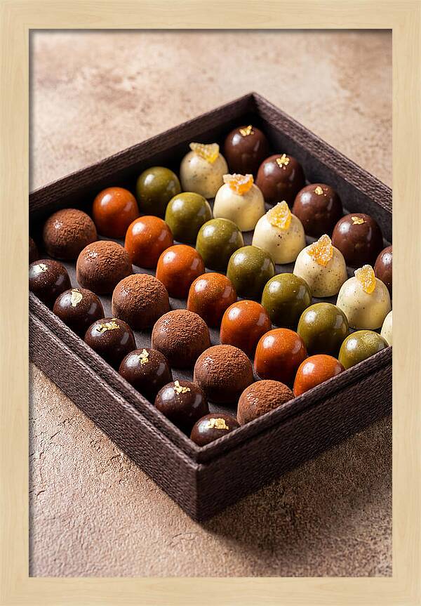 Artisan Chocolate Bonbons Display