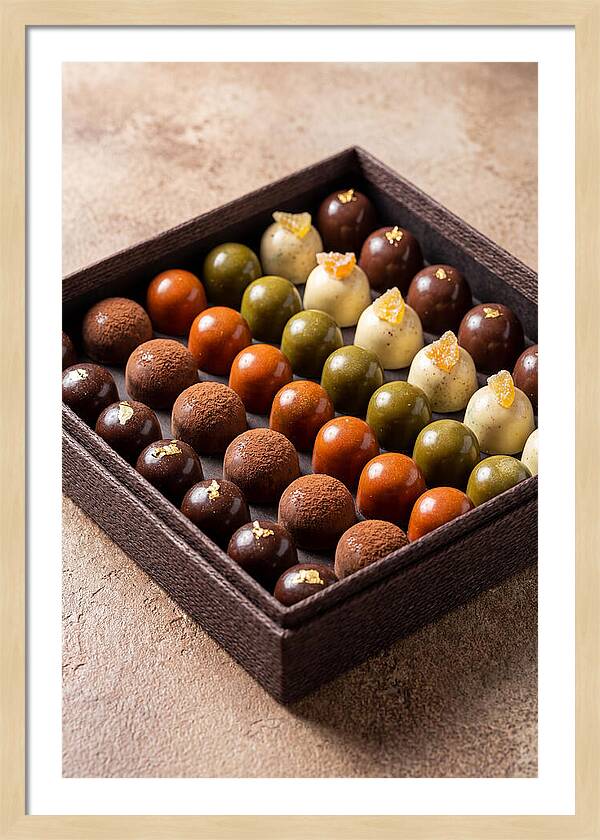 Artisan Chocolate Bonbons Display