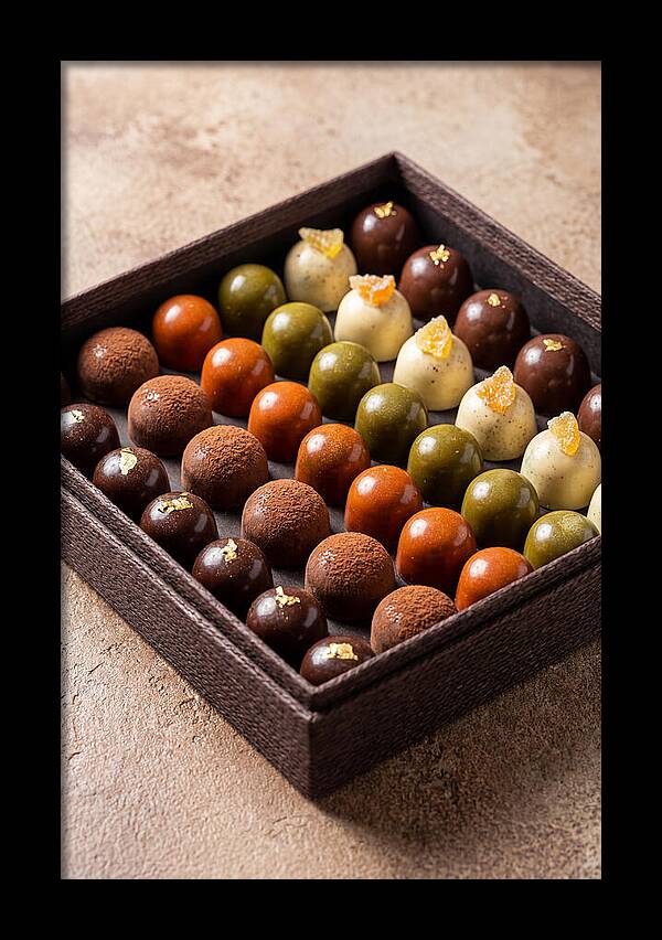 Artisan Chocolate Bonbons Display