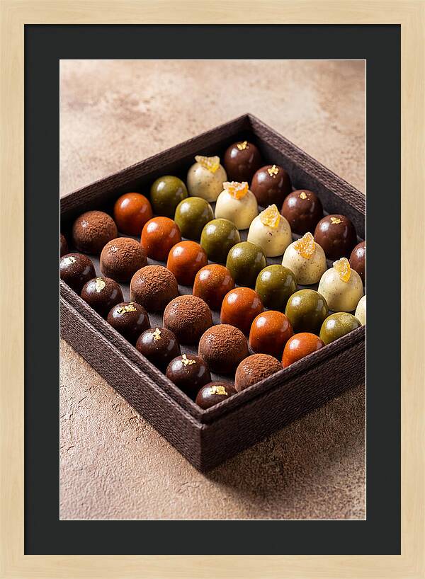 Artisan Chocolate Bonbons Display