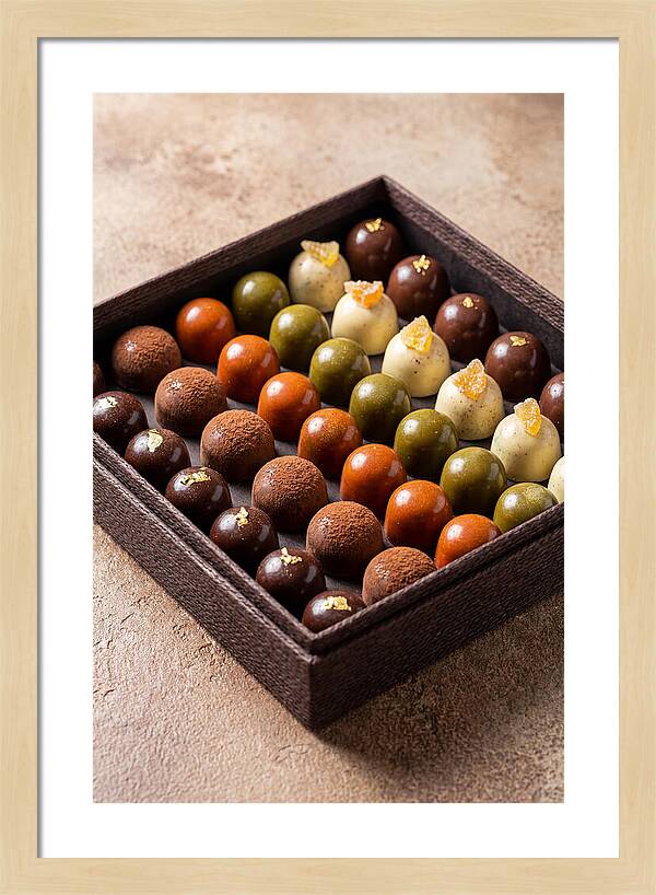 Artisan Chocolate Bonbons Display