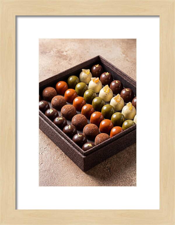 Artisan Chocolate Bonbons Display