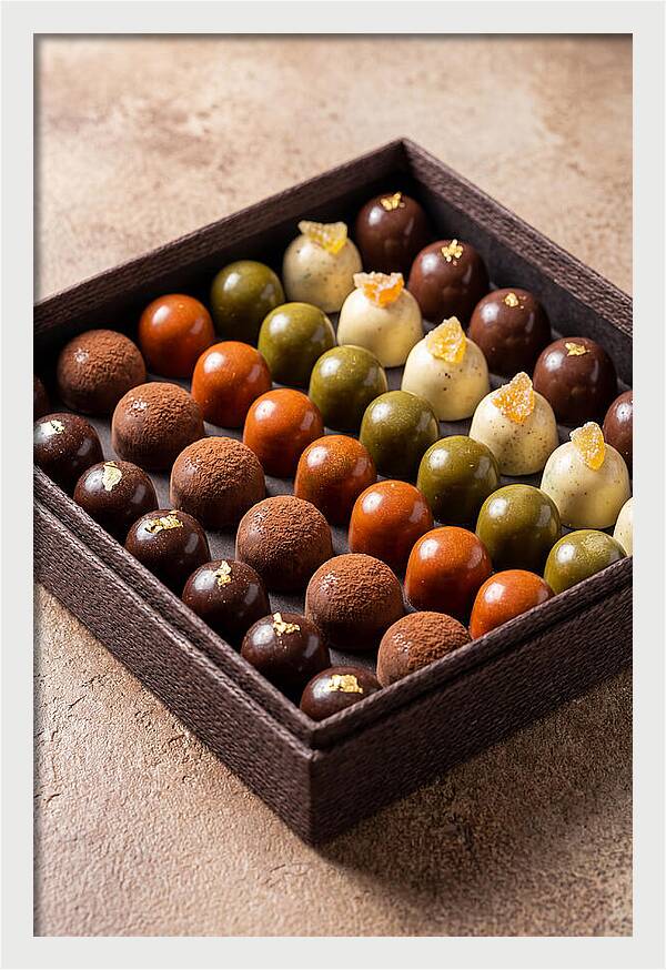 Artisan Chocolate Bonbons Display
