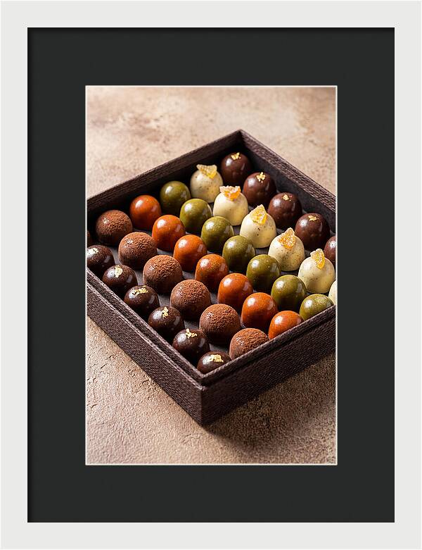 Artisan Chocolate Bonbons Display