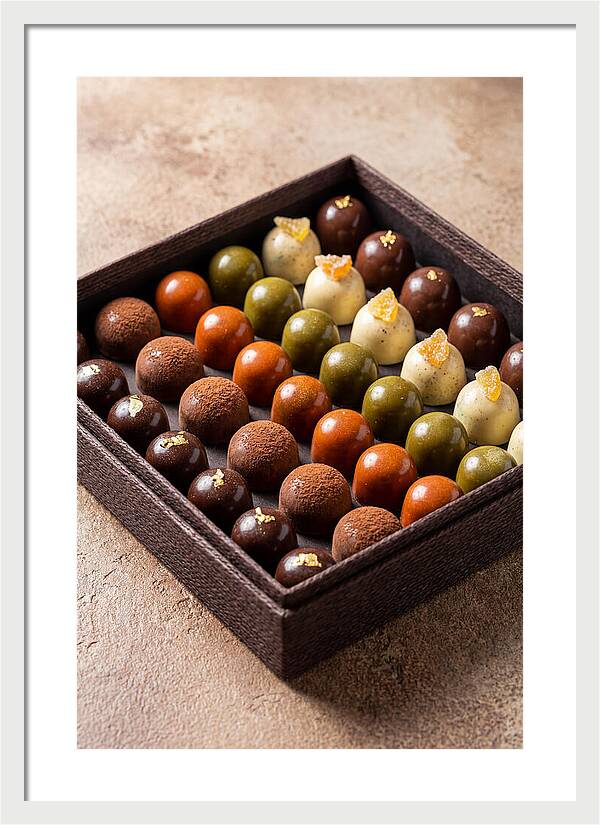 Artisan Chocolate Bonbons Display