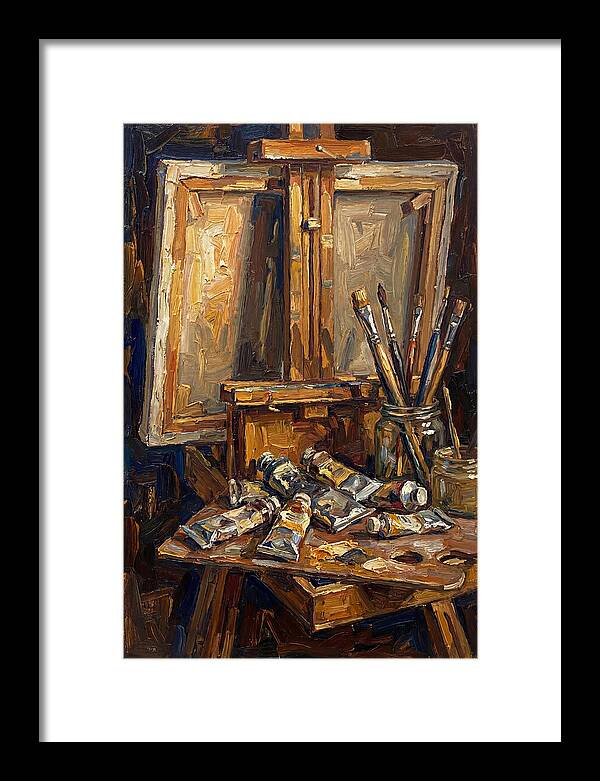 Artist Loft Still Life With Easel