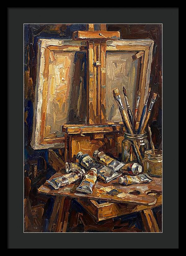 Artist Loft Still Life With Easel