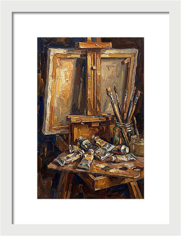 Artist Loft Still Life With Easel