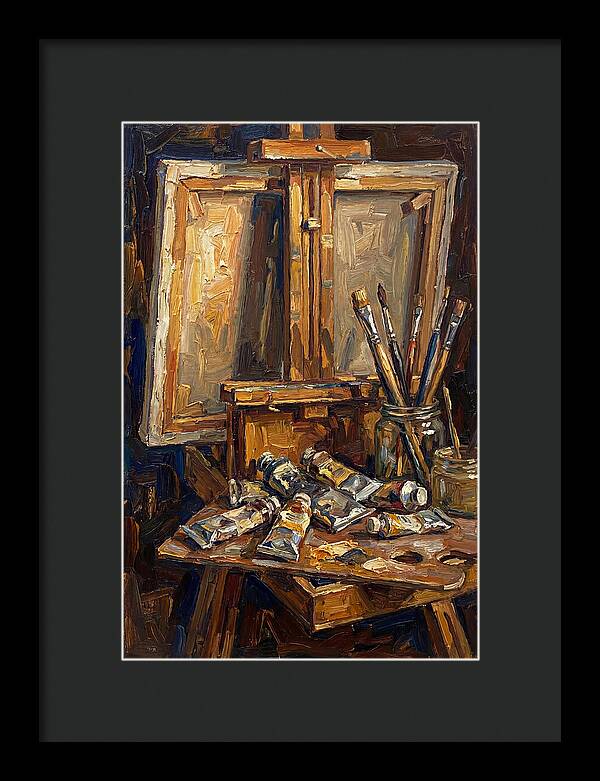 Artist Loft Still Life With Easel