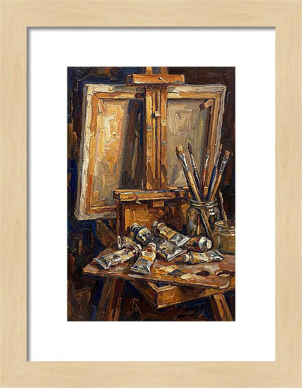 Artist Loft Still Life With Easel