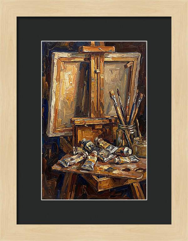 Artist Loft Still Life With Easel