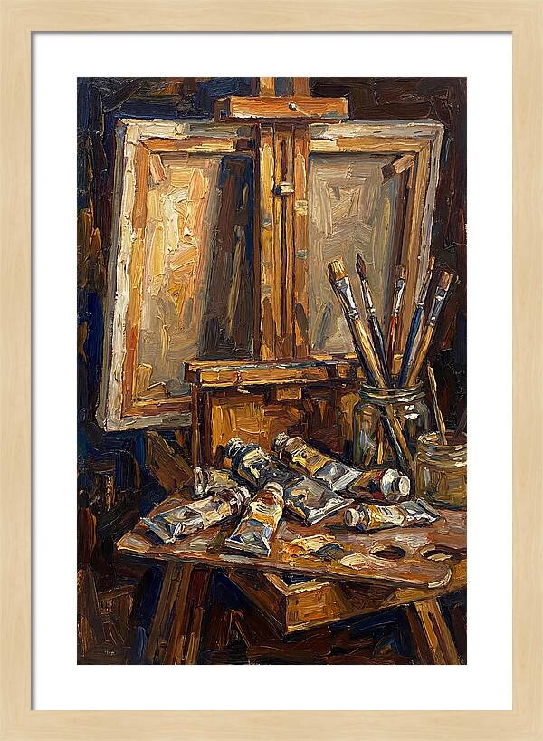 Artist Loft Still Life With Easel