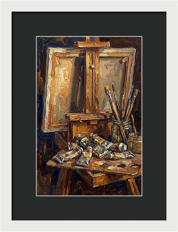 Artist Loft Still Life With Easel
