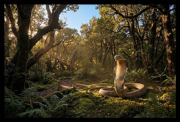 Asian Cobra In The Wild