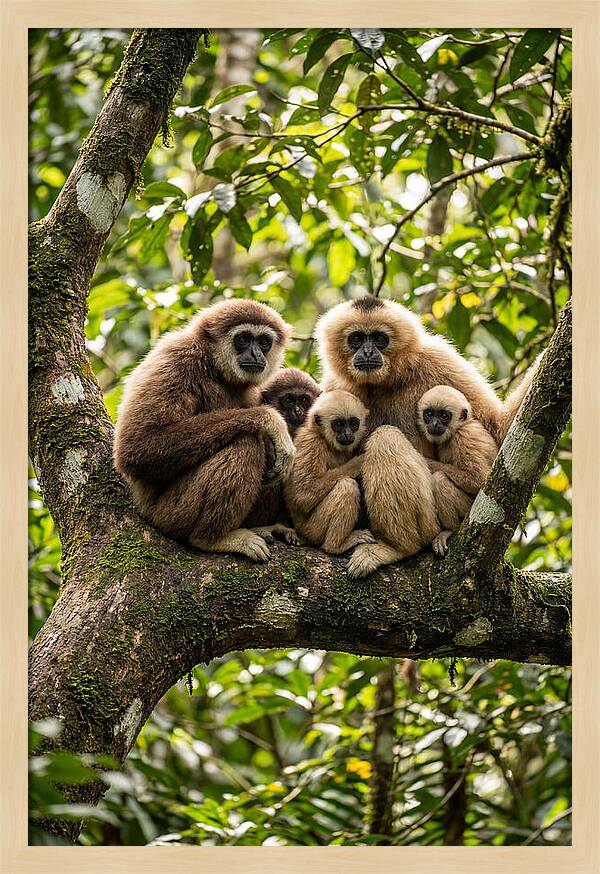 Asian Gibbon Family Gathering