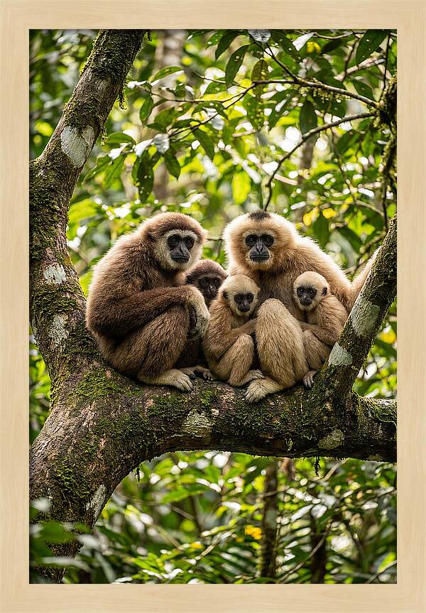 Asian Gibbon Family Gathering