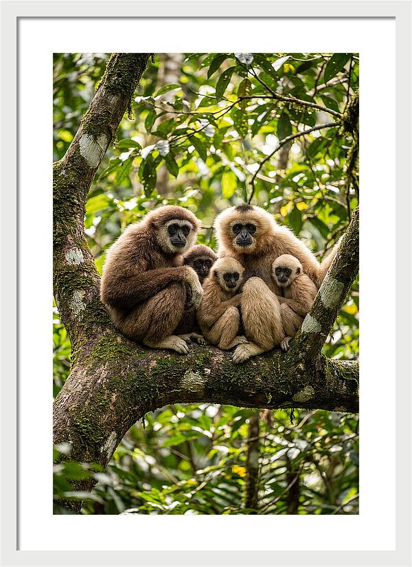 Asian Gibbon Family Gathering
