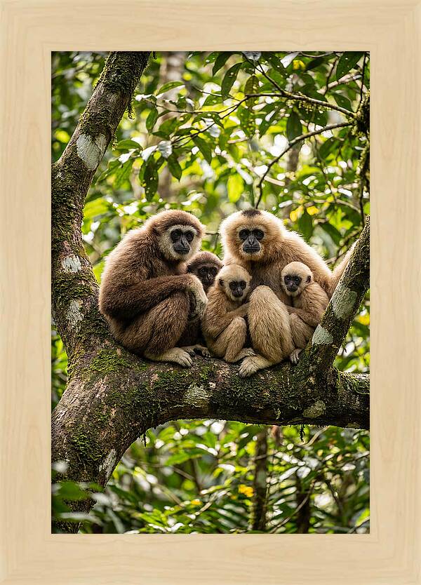 Asian Gibbon Family Gathering