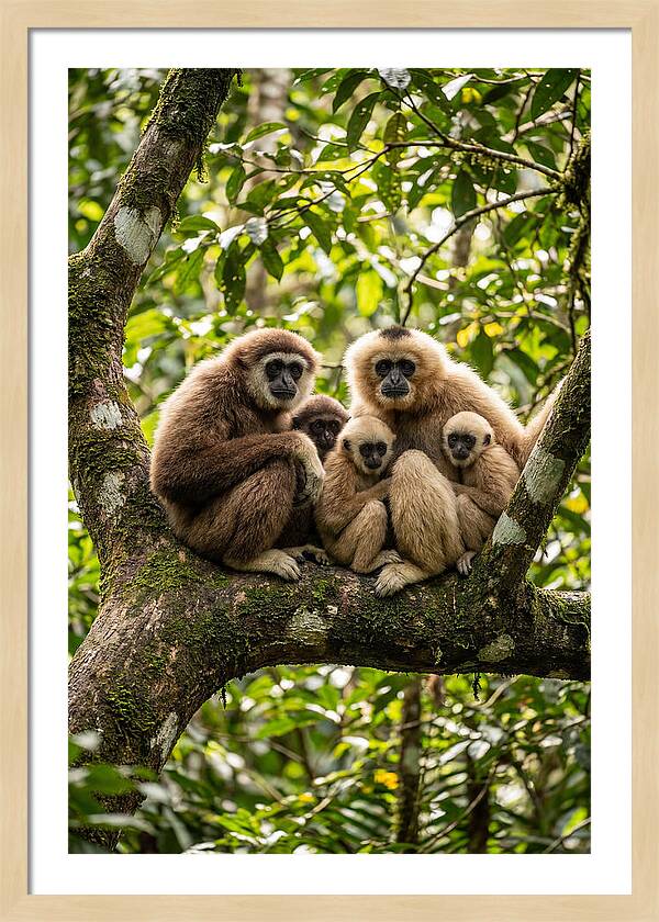 Asian Gibbon Family Gathering