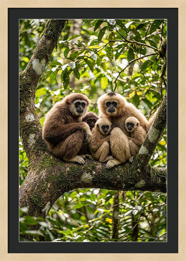 Asian Gibbon Family Gathering