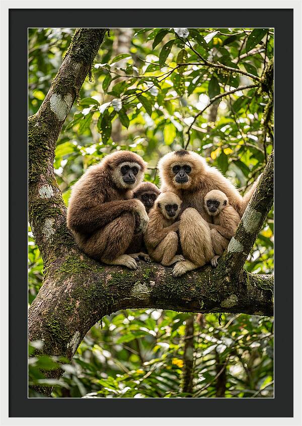 Asian Gibbon Family Gathering