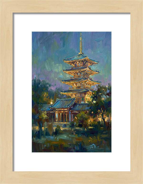 Asian Pagoda At Dusk