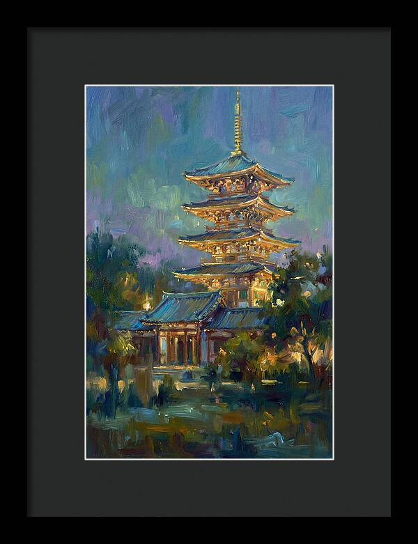 Asian Pagoda At Dusk