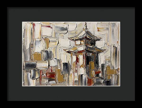 Asian Pagoda In Palette Knife Style